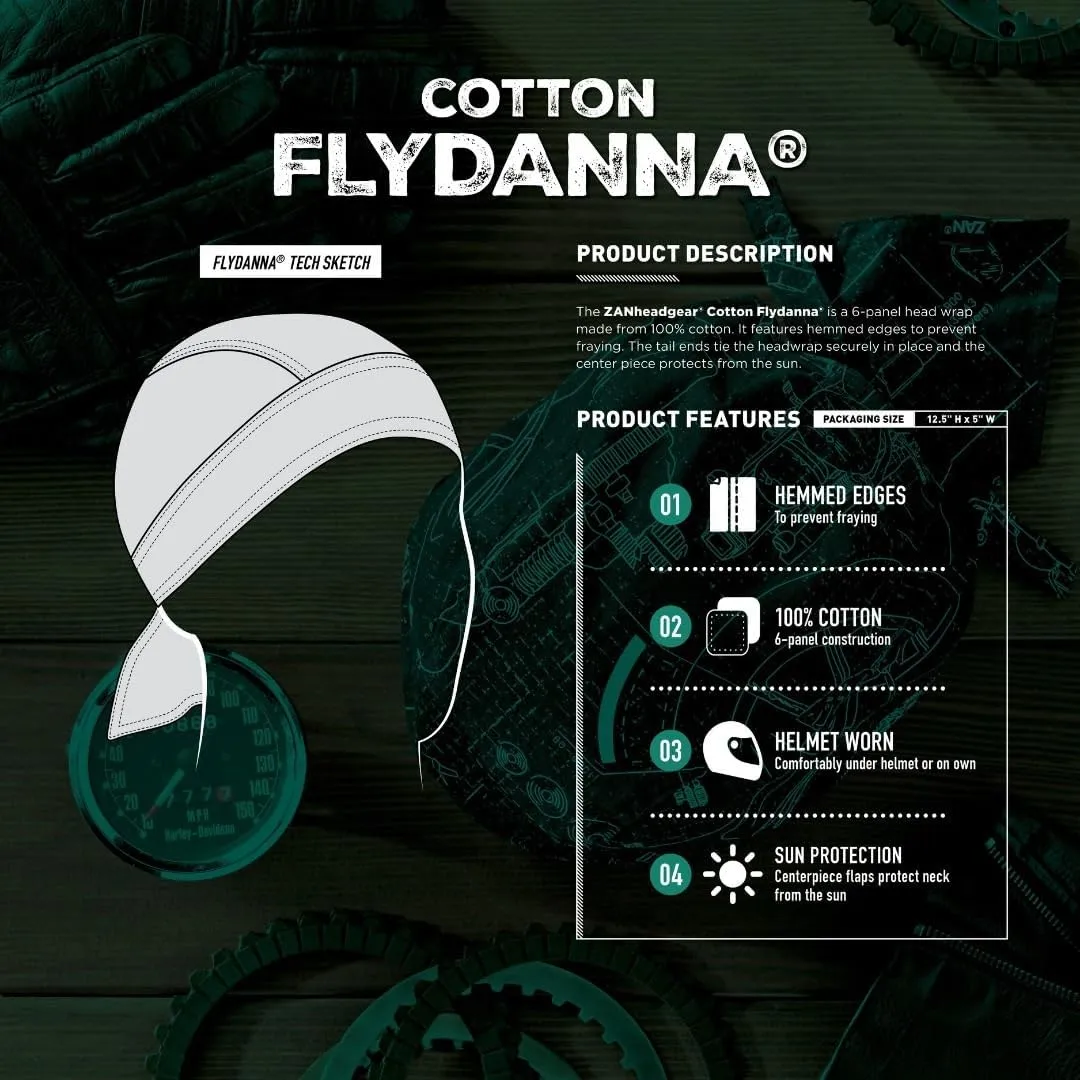 ZANheadgear Flydanna 6-Panel Bandanna Headwrap