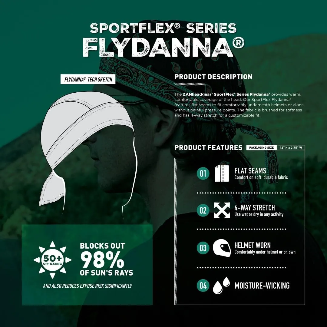 ZANheadgear Flydanna 6-Panel Bandanna Headwrap
