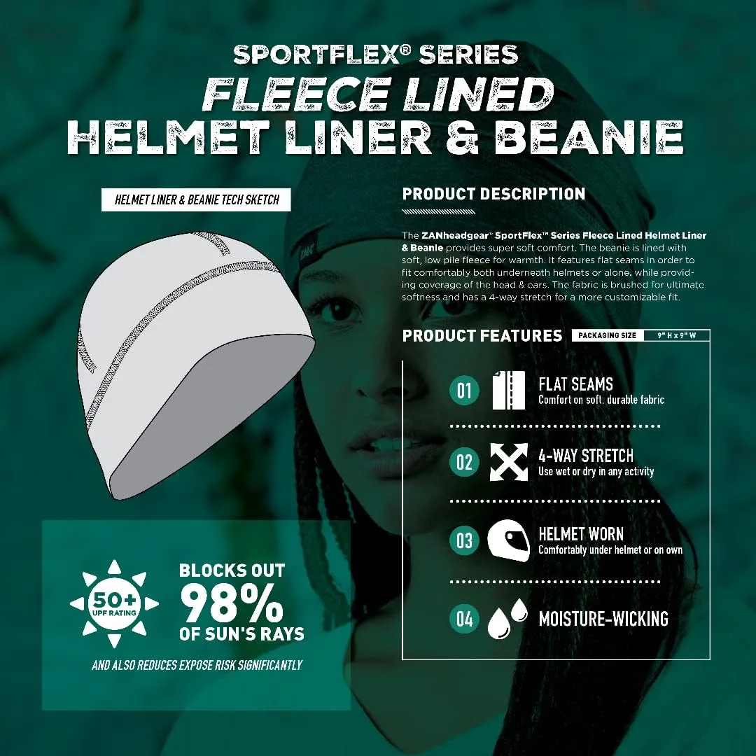 Zanheadgear SportFlex Series Helmet Liner Beanie Skull Cap
