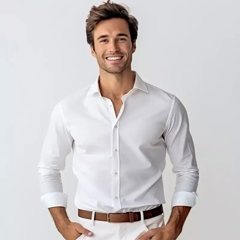 Beige Linen Shirt (Sample)