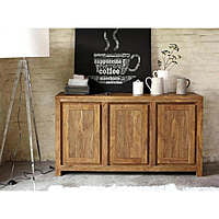Solid Sheesham Wood Sideboard Cabinet – 3-Door Storage Unit for Dining & Living Room Solid Sheesham Wood Sideboard Cabinet – 3-Door Storage Unit for Dining & Living Room