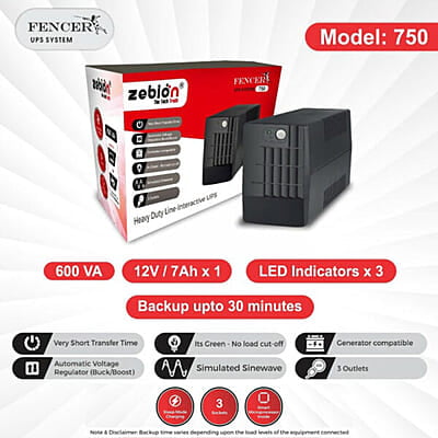 Zebion 600va Ups Fencer 750