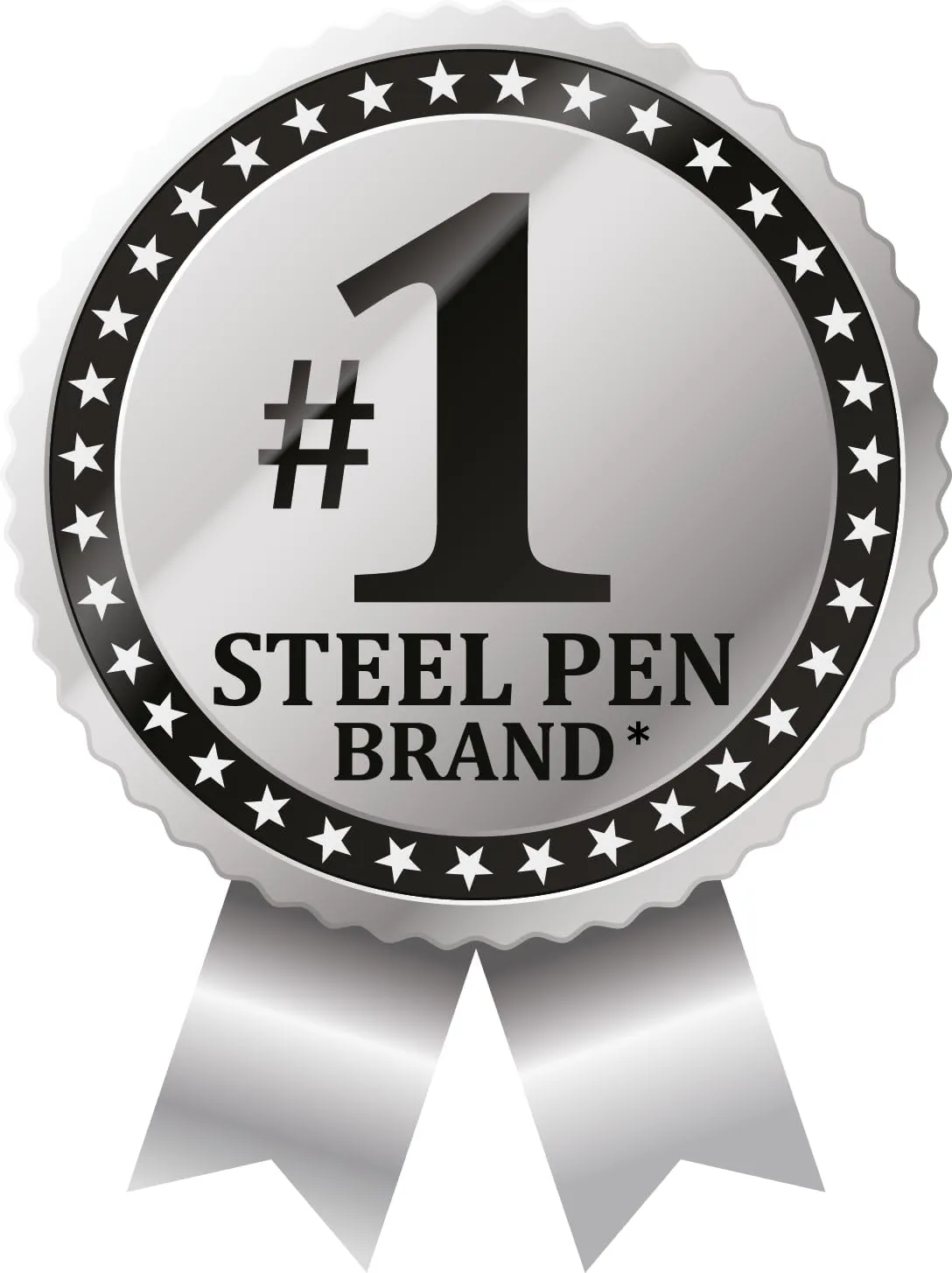Zebra Pen F-301 Retractable Ballpoint Pen, Fine 0.7mm, Stainless Steel Barrel, Blue Ink, 2-Pack