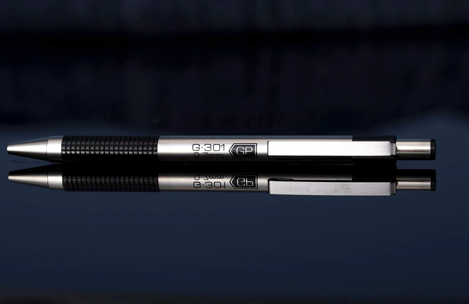Zebra Pen G-301 Retractable Gel Pen 0.7mm Medium Point Stainless Steel Barrel