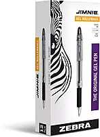 Zebra Pen GR-8 Retractable Gel Pen, Black, 12 Pack (42610) Black A