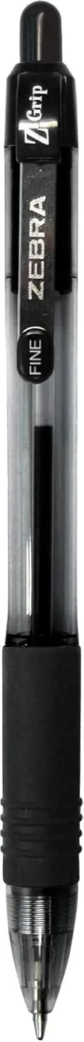 Zebra Pen Z-Grip Retractable Ballpoint Pens - 0.7 mm - Black - 30 Pack