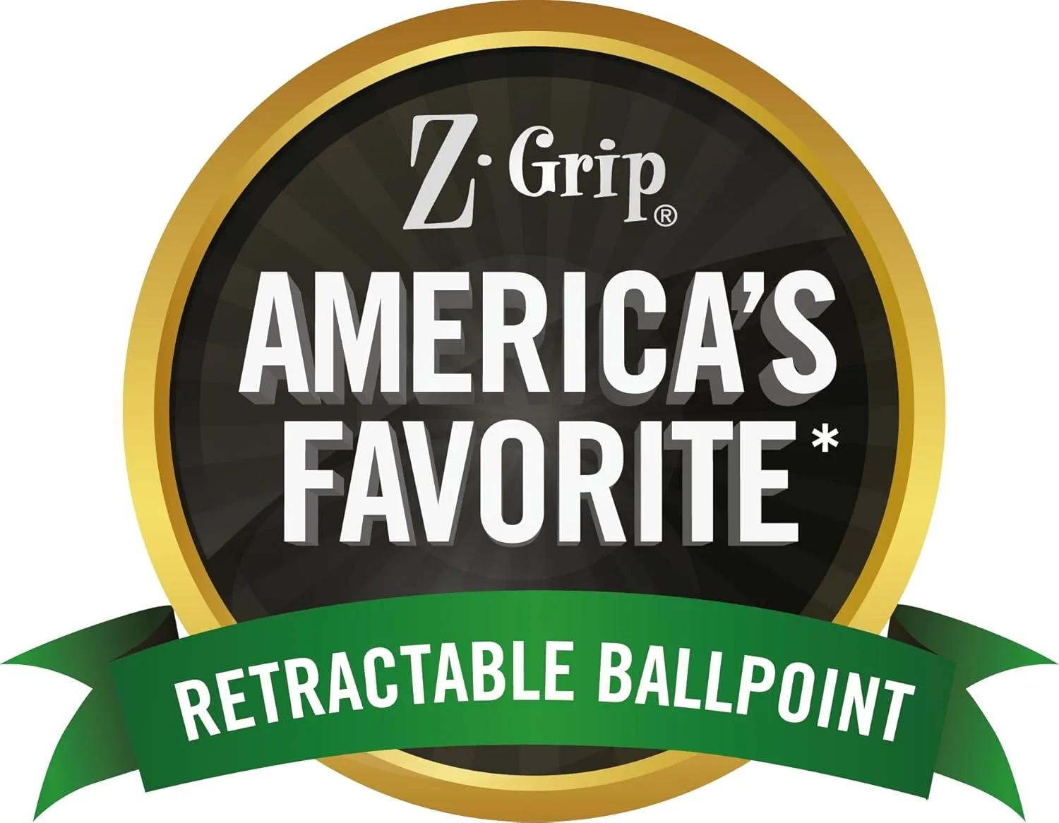 Zebra Pen Z-Grip Retractable Ballpoint Pens - 0.7 mm - Black - 30 Pack