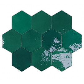 Faianta WOW, ZELLIGE HEXA EMERALD 10.8X12.4, 122086