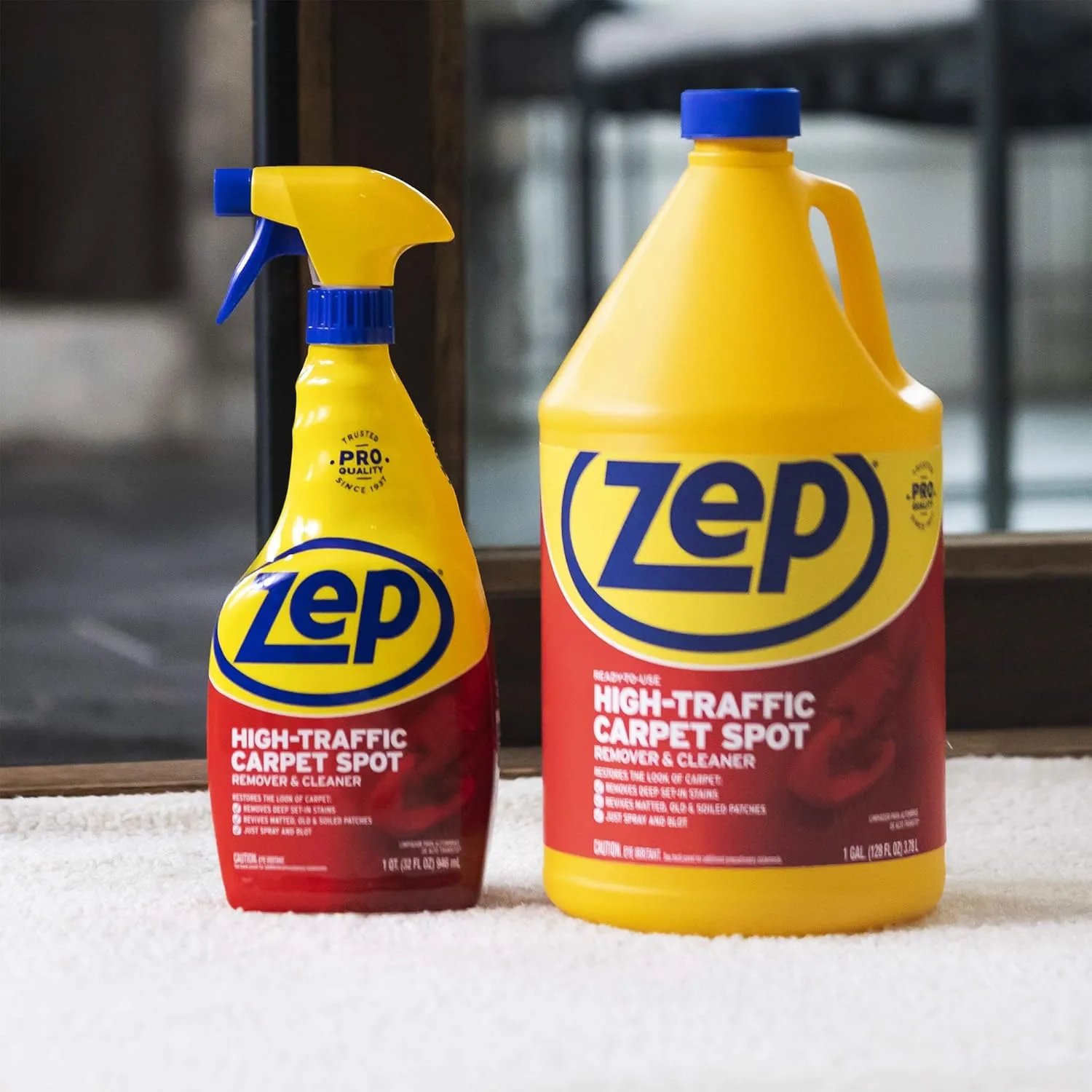 Zep High-Traffic Carpet Cleaner, 32 Oz Bottle