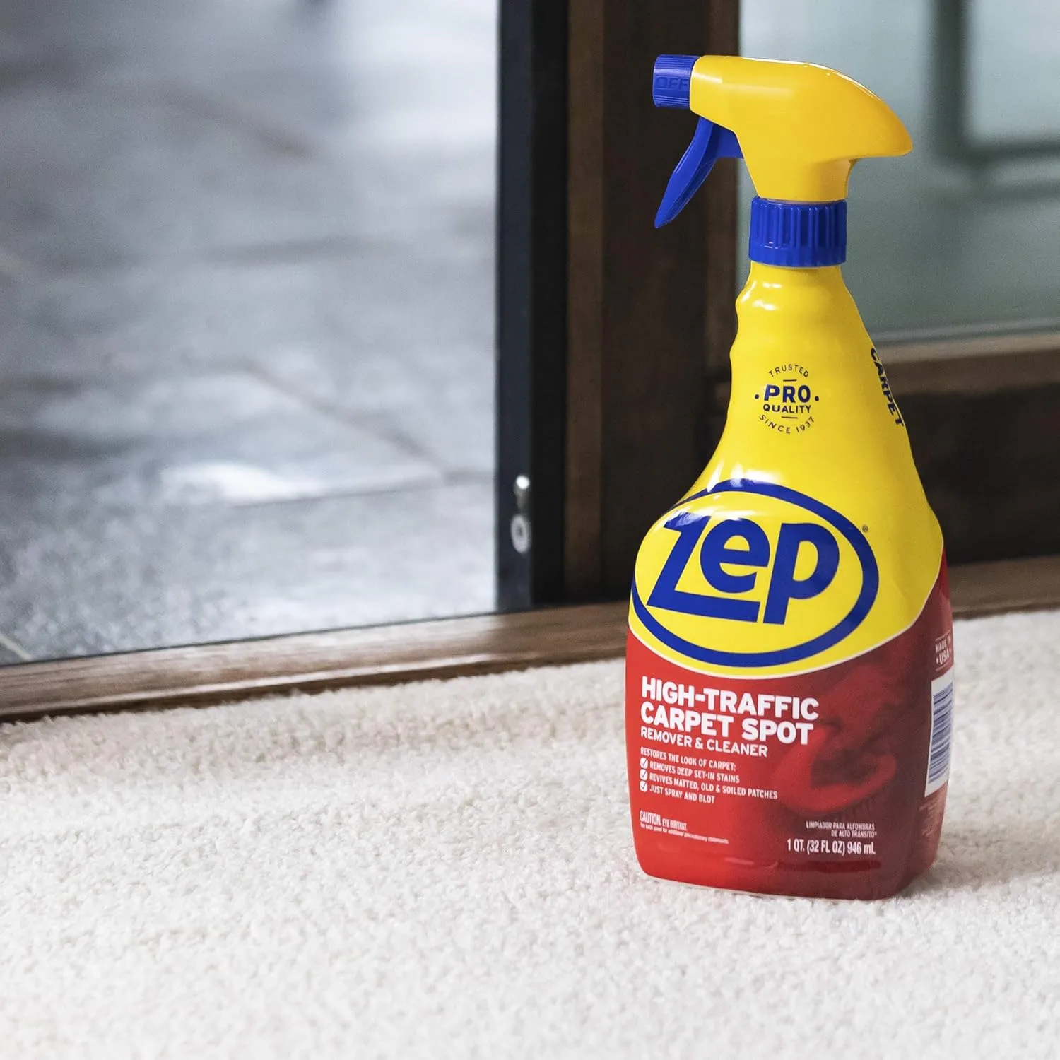Zep High-Traffic Carpet Cleaner, 32 Oz Bottle