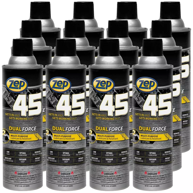 Zep 45 Dual Force Lubricant and Penetrant 14 Oz - ONE CAN