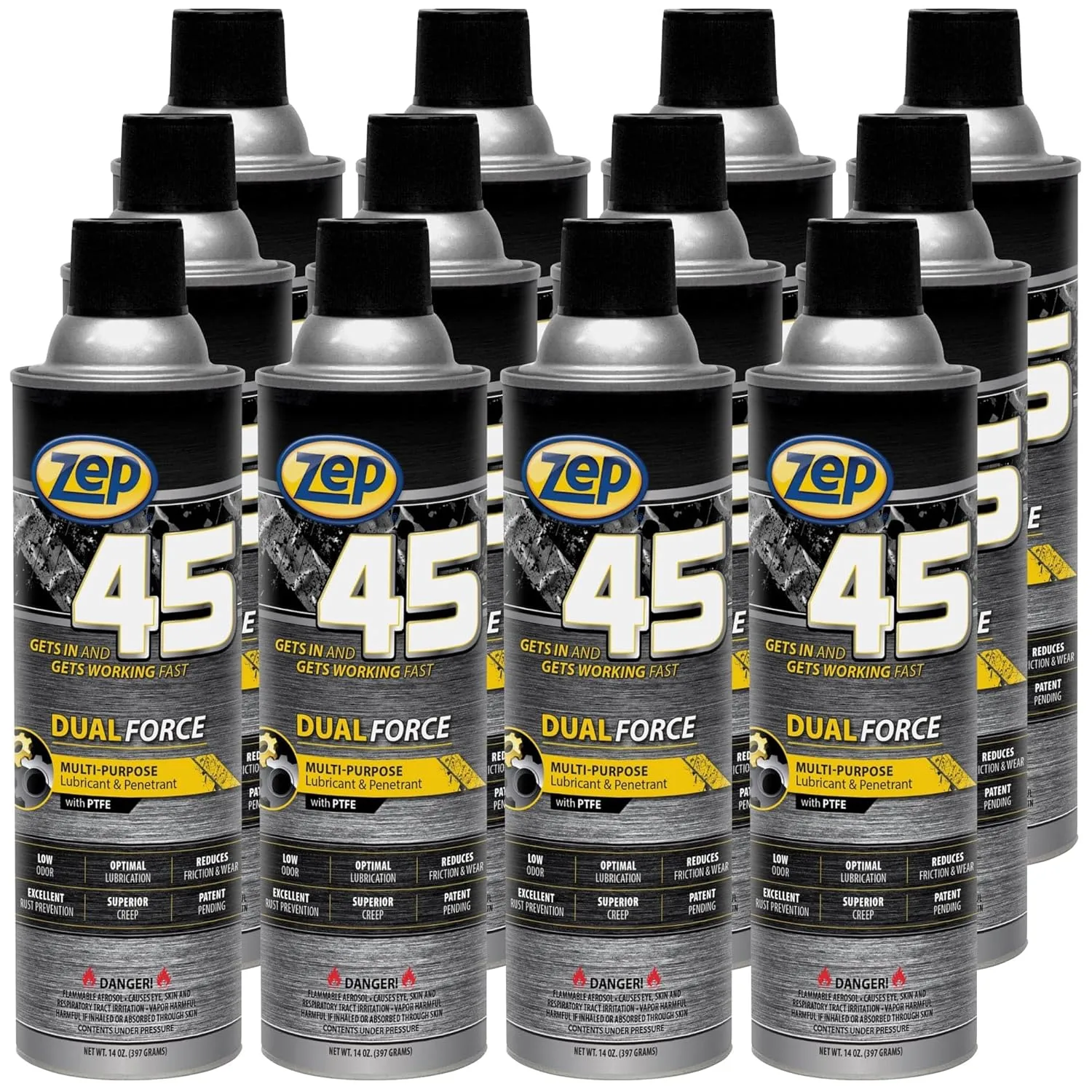 Zep 45 Dual Force Lubricant and Penetrant 14 Oz - ONE CAN