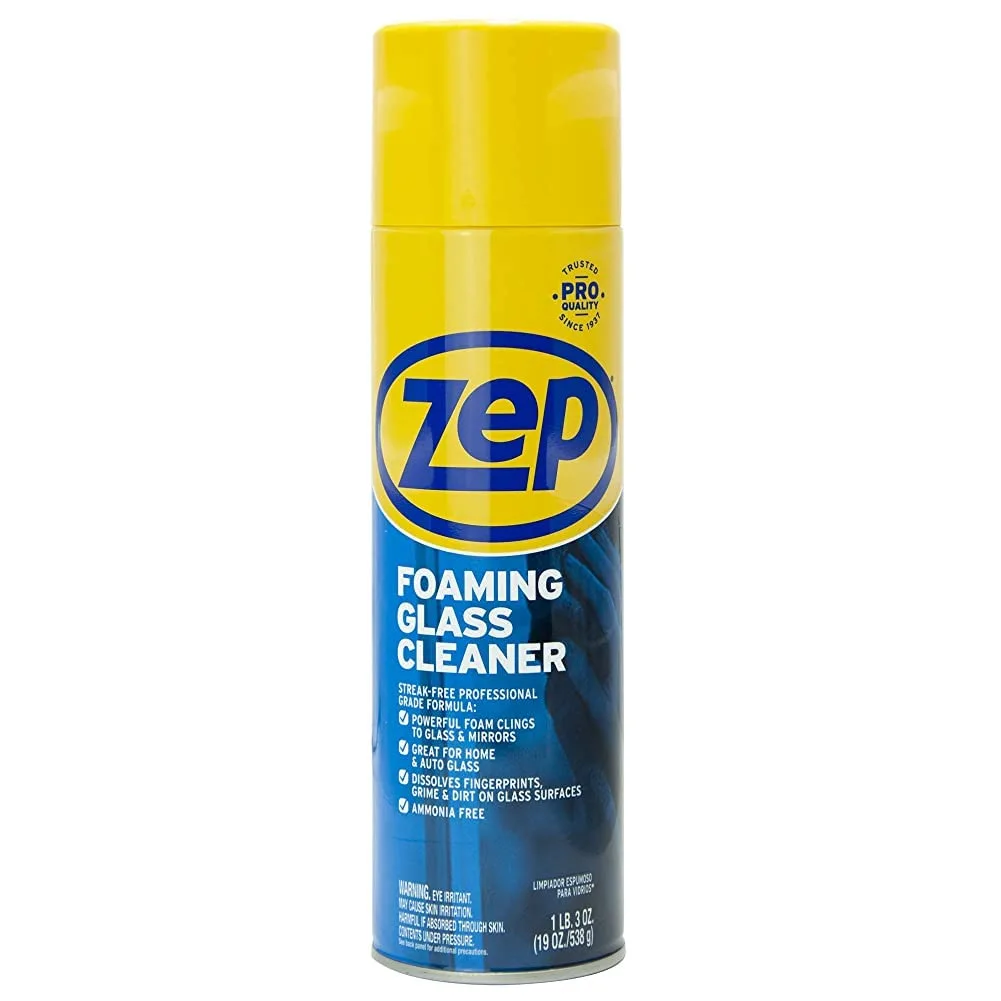 Zep Foaming Glass Cleaner, 19 oz Foam