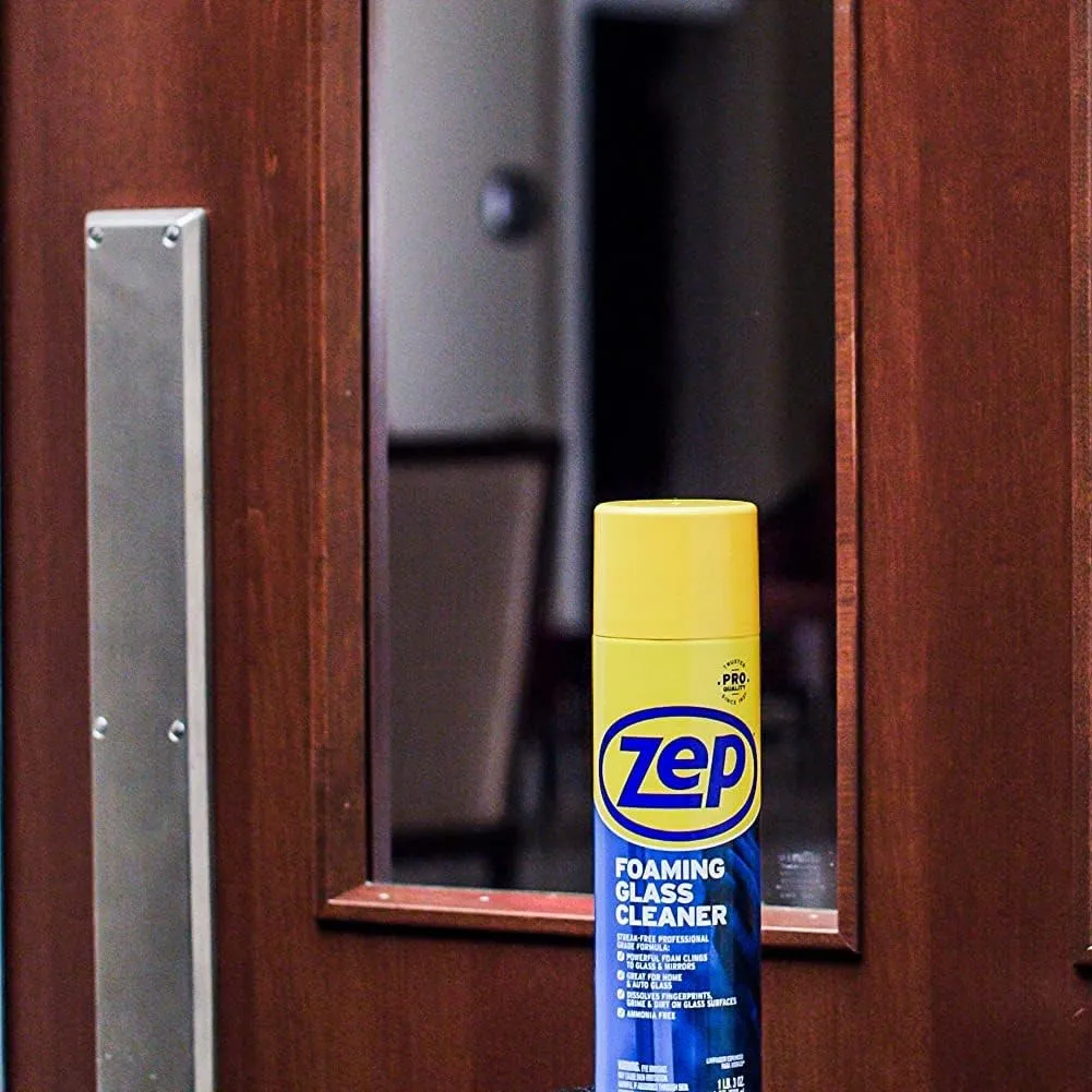 Zep Foaming Glass Cleaner, 19 oz Foam