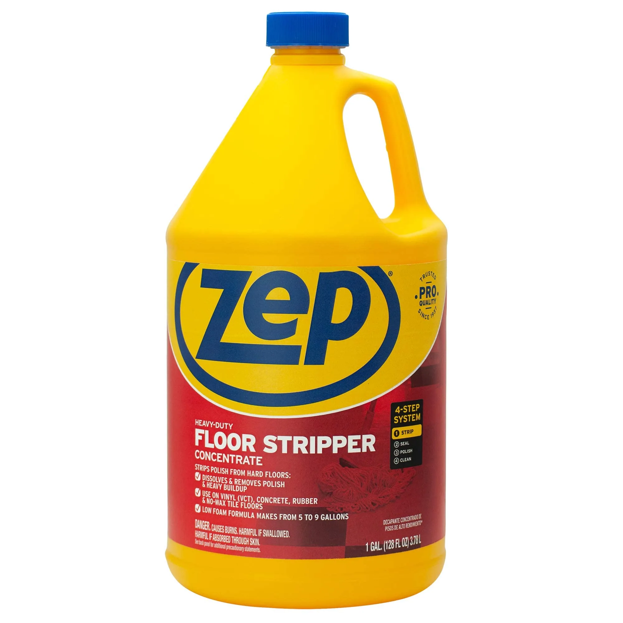 Zep Heavy-Duty Floor Stripper Concentrate, 1 Gallon (128 fl oz)