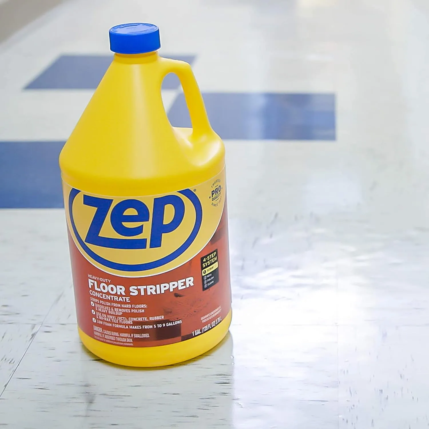 Zep Heavy-Duty Floor Stripper Concentrate, 1 Gallon (128 fl oz)