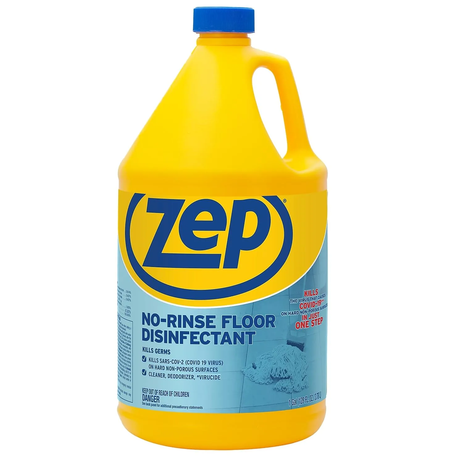 Zep No-Rinse Floor Disinfectant, 128 Fl Oz (1 Gal)