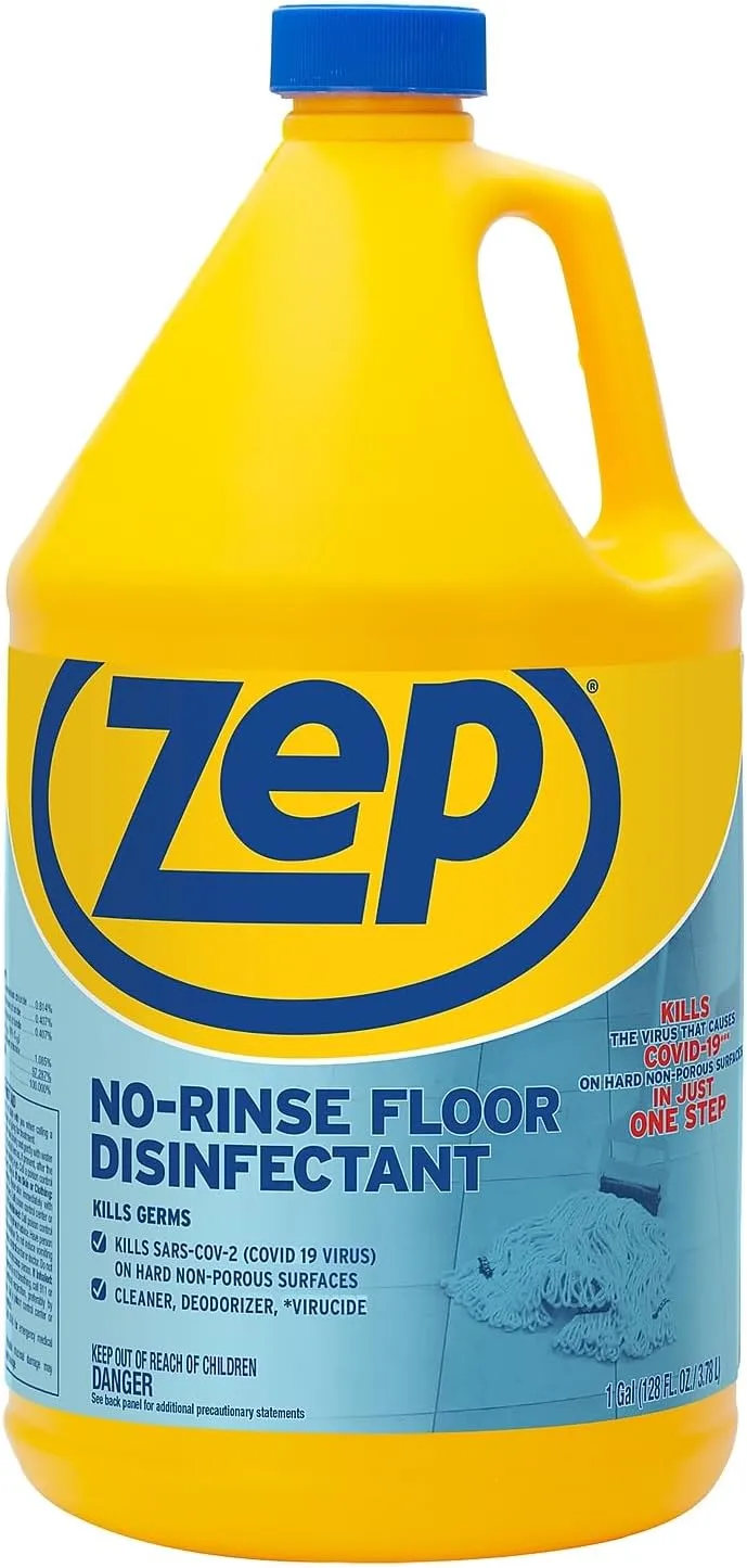 Zep No-Rinse Floor Disinfectant, 128 Fl Oz (1 Gal)