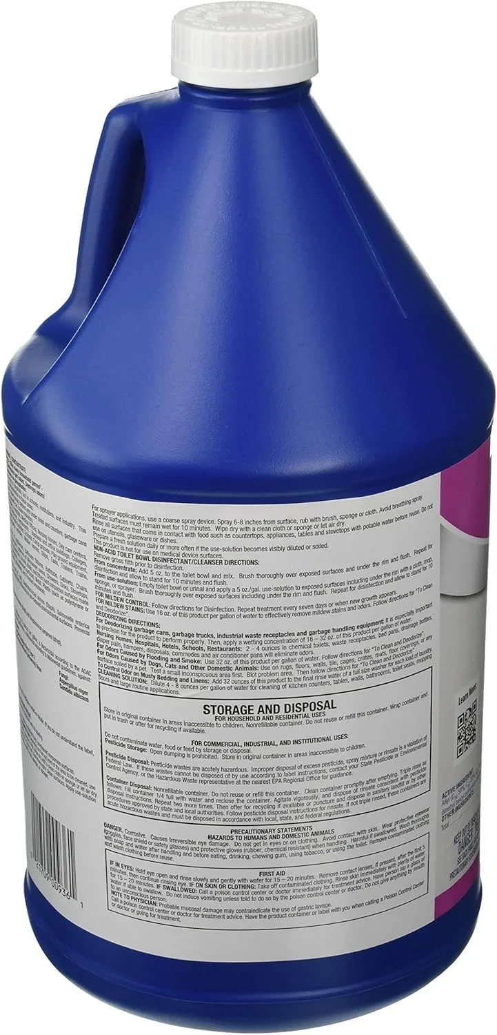 Zep Odor Control Concentrate, 128 oz Bottle