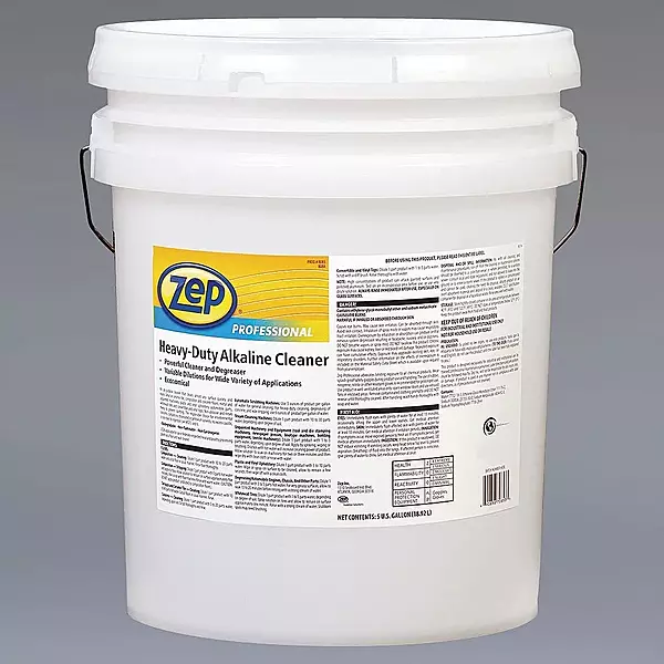 Zep Professional Heavy-Duty Alkaline Cleaner - 5 Gal (Each) - 1041569 - Powerful All-Purpose Cleaner and Degreaser