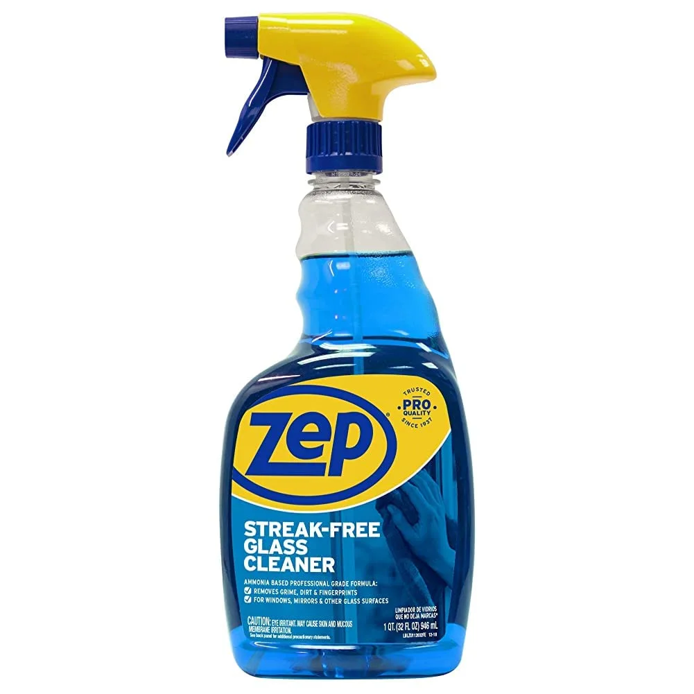Zep Streak-Free Glass Cleaner, Professional-Strength, Ready-to-Use