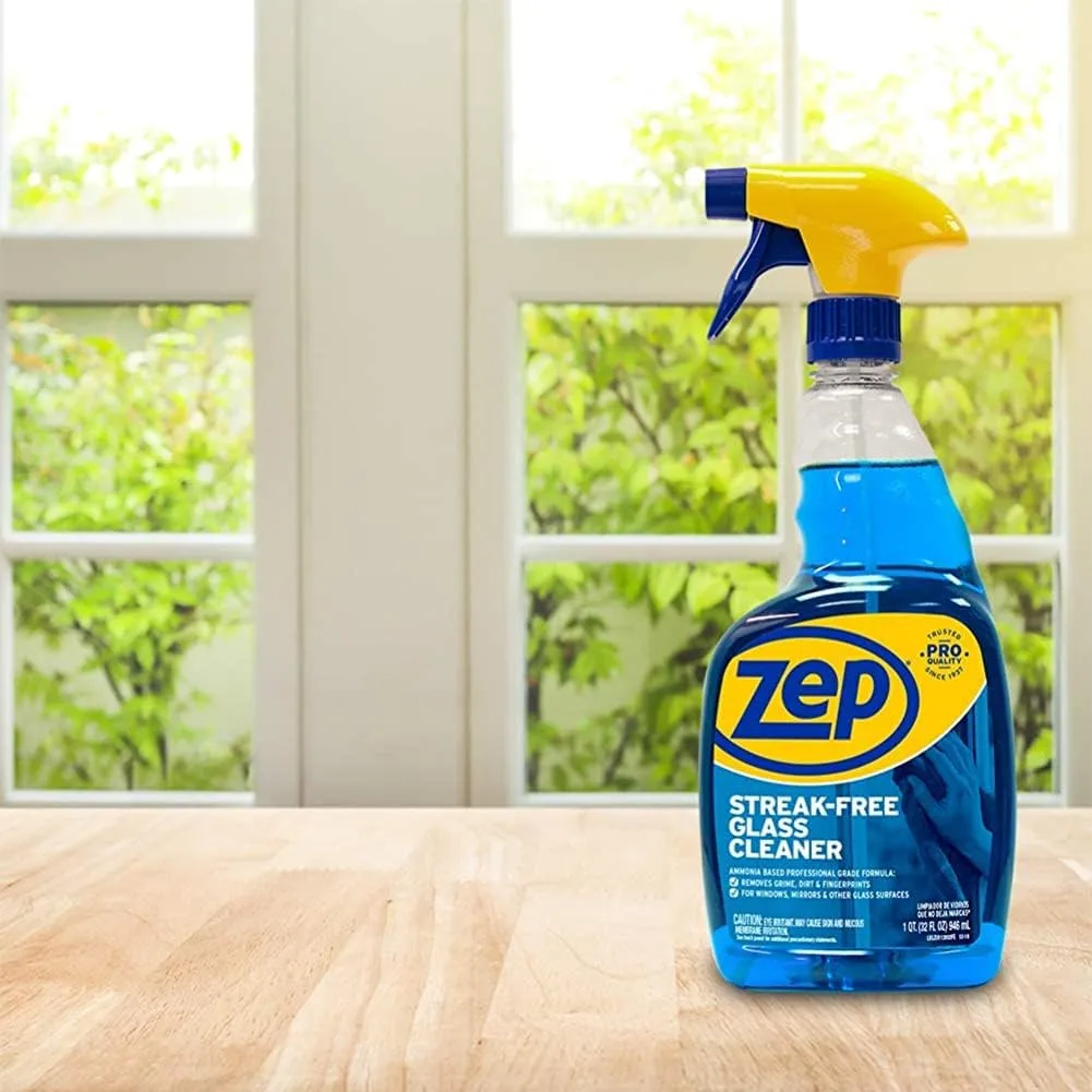 Zep Streak-Free Glass Cleaner, Professional-Strength, Ready-to-Use