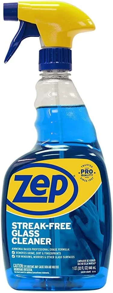 Zep Streak-Free Glass Cleaner, Professional-Strength, Ready-to-Use