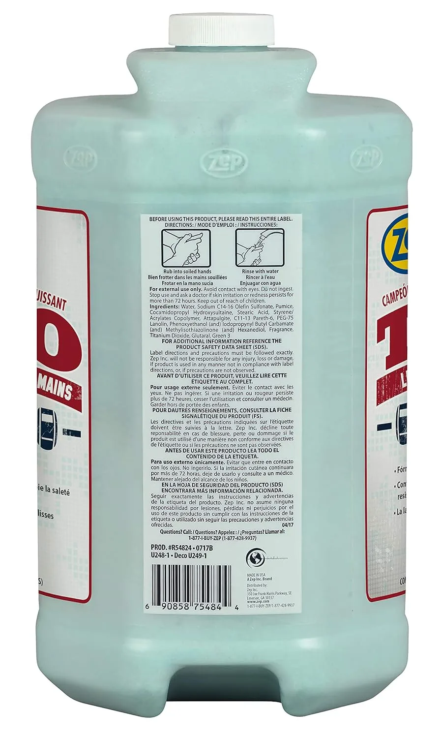 Zep TKO Hand Cleaner - Lemon Lime Scent, 1 gal