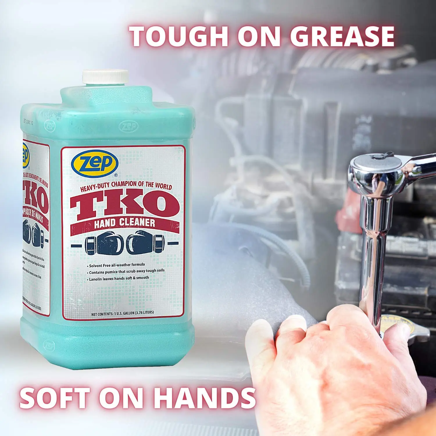 Zep TKO Hand Cleaner - Lemon Lime Scent, 1 gal