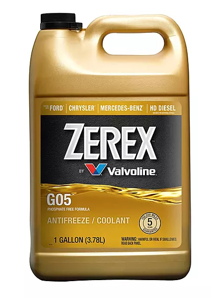 Zerex G05 Phosphate Free Concentrate Antifreeze Coolant 1 Gallon
