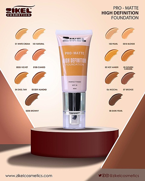 ZIKEL HD MATTE FOUNDATION