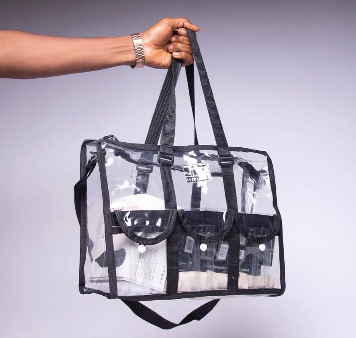 Zikel Transparent/Clear PVC Makeup bag