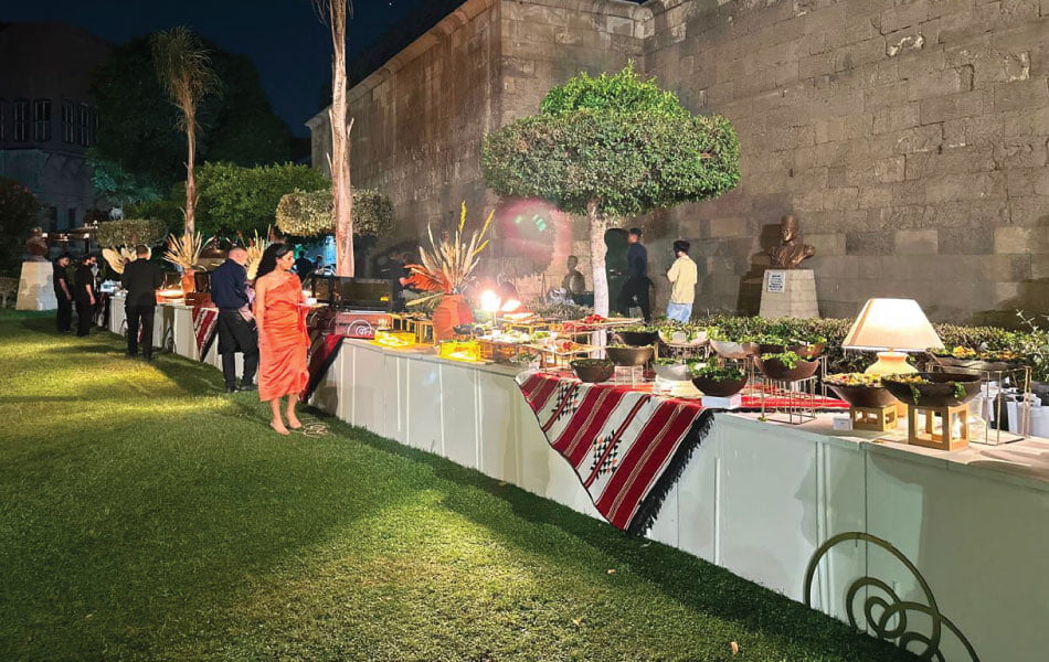 Guests at open buffet during a wedding fully managed by LOriental at the Royal Garden in Citadel on 28 Jun 2026 Guests at open buffet during a wedding fully managed by LOriental at the Royal Garden in Citadel on 28 Jun 2026