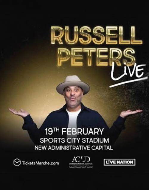 Russel Peters Event Egypt Poster Russel Peters Event Egypt Poster