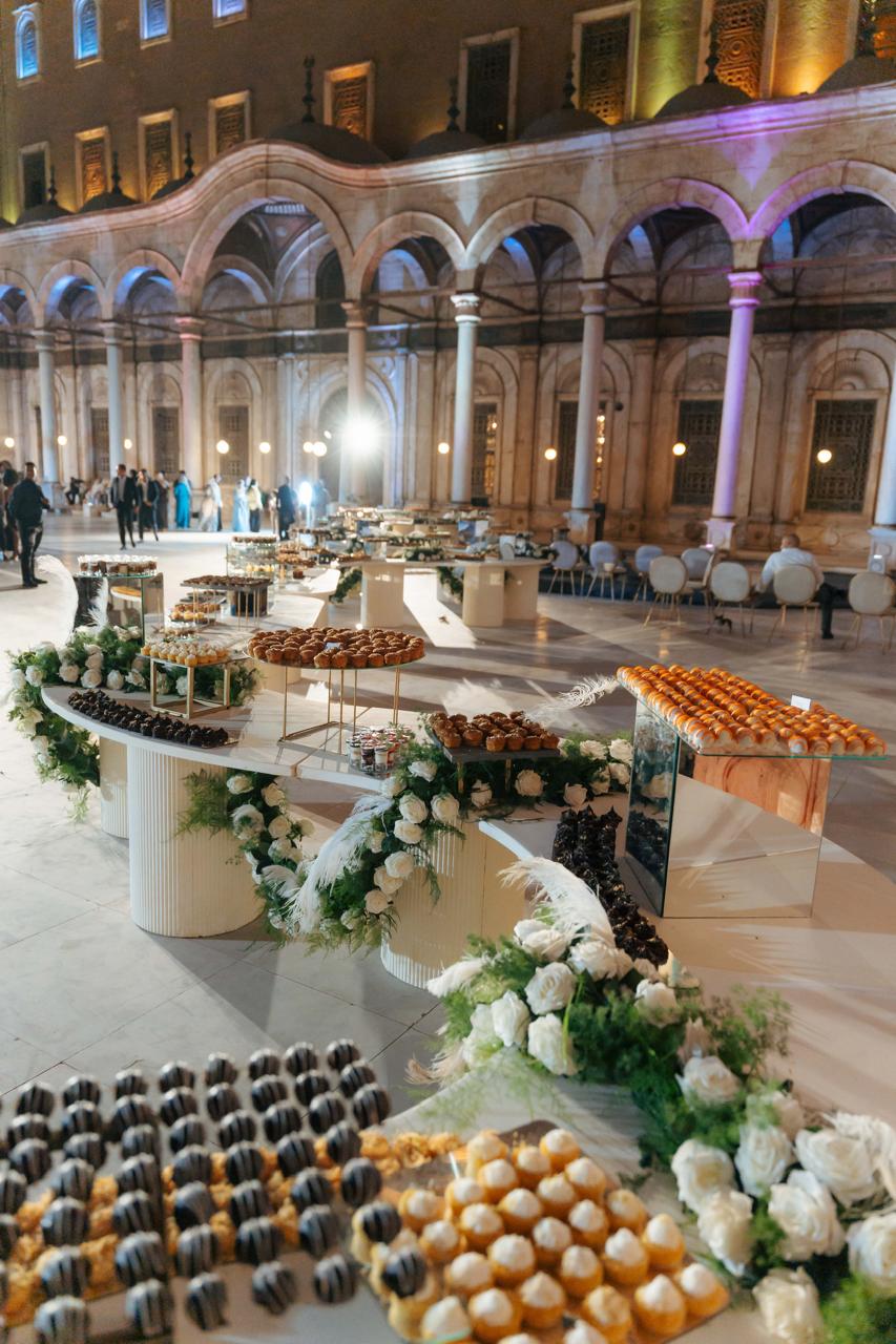 Serpentine finger food buffet concept at Mohamed Ali Mosque Court in Citadel, catering event by LOriental Serpentine finger food buffet concept at Mohamed Ali Mosque Court in Citadel, catering event by LOriental
