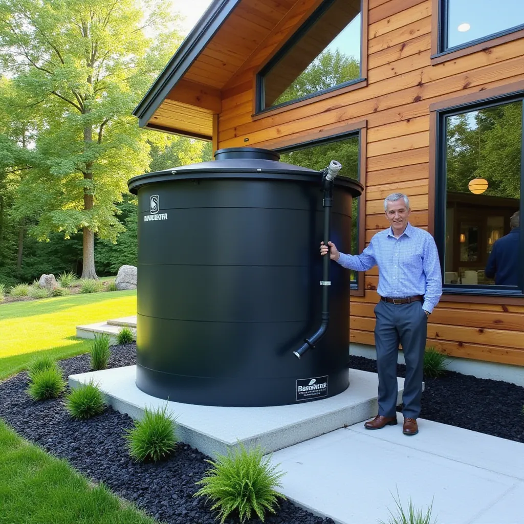 Georgia Water Tanks residential rainwater harvesting tank installation
