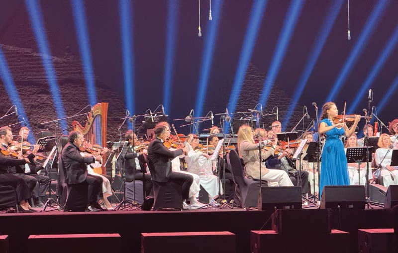 Orchestra performing at The Pyramids Echo Festival at Giza Pyramids,
with event F&B operations by LOriental Moments Orchestra performing at The Pyramids Echo Festival at Giza Pyramids,
with event F&B operations by LOriental Moments