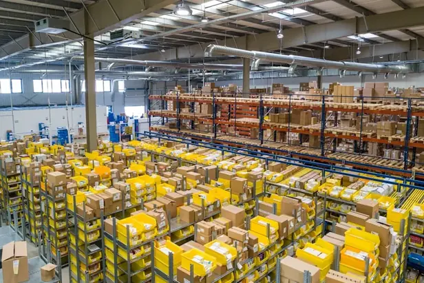 Warehouse full of packages