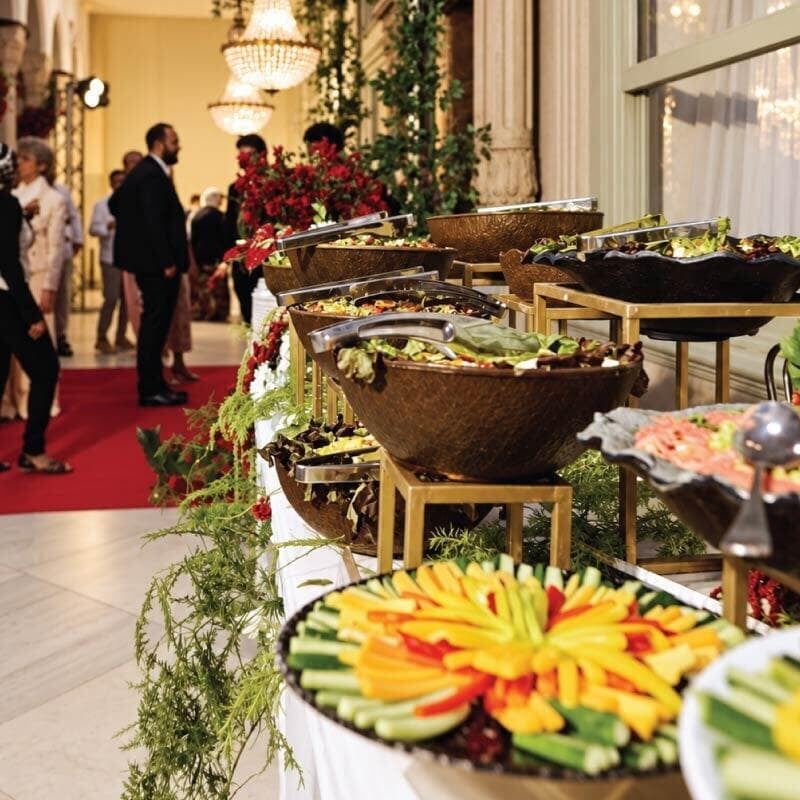 Wedding open buffet catered by LOriental Wedding open buffet catered by LOriental