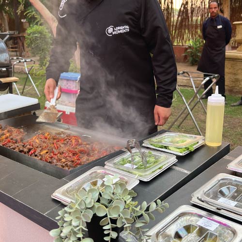 Live culinary stations at YouTube Shorts Egypt creator event Live culinary stations at YouTube Shorts Egypt creator event